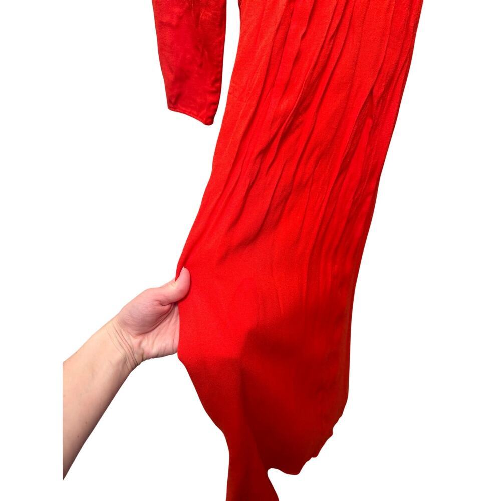 REFORMATION Hilda Dress Floral Midi Slit Smocked Back 6 - Picture 6 of 9